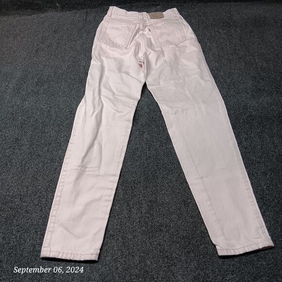 Vintage Levi 901 Jeans Women 9 Light Pink 24x31 High Rise Mom‎ Pants - Picture 5 of 12